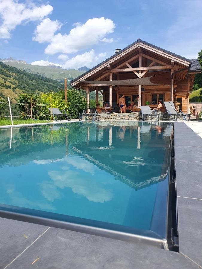 Chalet Savoyard D'Exception Avec Piscine Chauffee Villa Bourg-Saint-Maurice Bagian luar foto