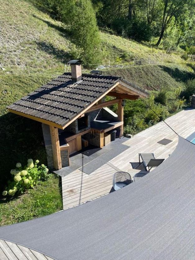 Chalet Savoyard D'Exception Avec Piscine Chauffee Villa Bourg-Saint-Maurice Bagian luar foto