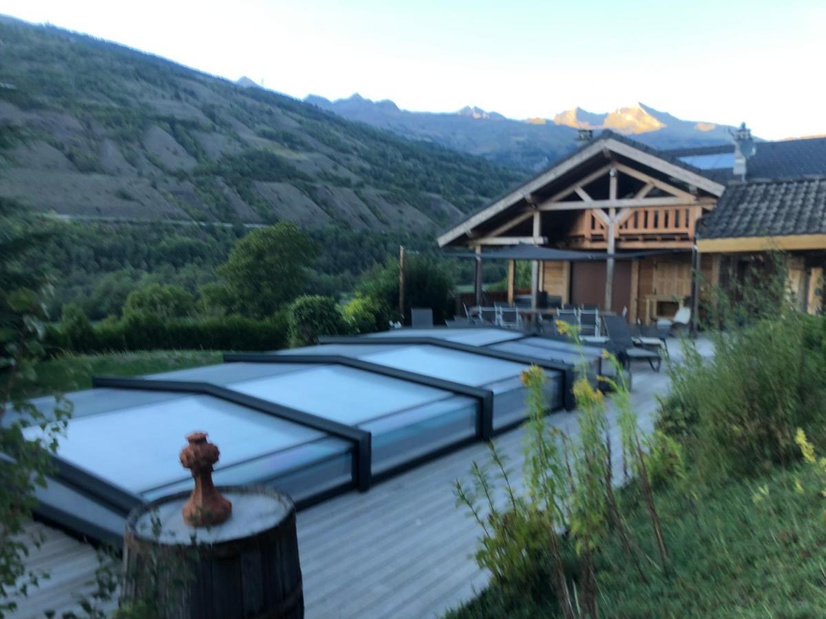 Chalet Savoyard D'Exception Avec Piscine Chauffee Villa Bourg-Saint-Maurice Bagian luar foto