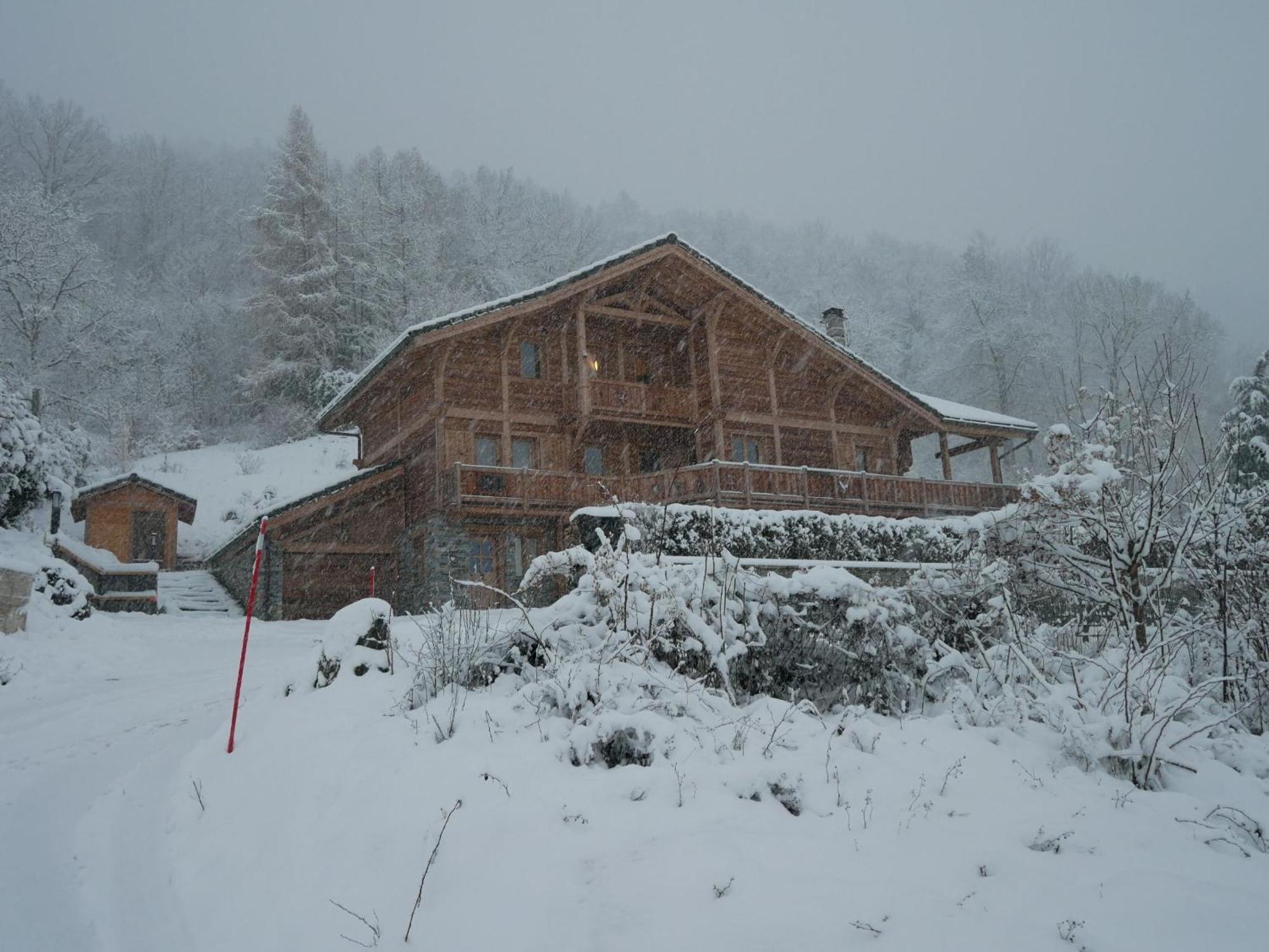 Chalet Savoyard D'Exception Avec Piscine Chauffee Villa Bourg-Saint-Maurice Bagian luar foto